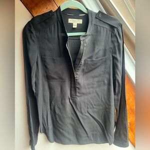 Burberry top with zippered front